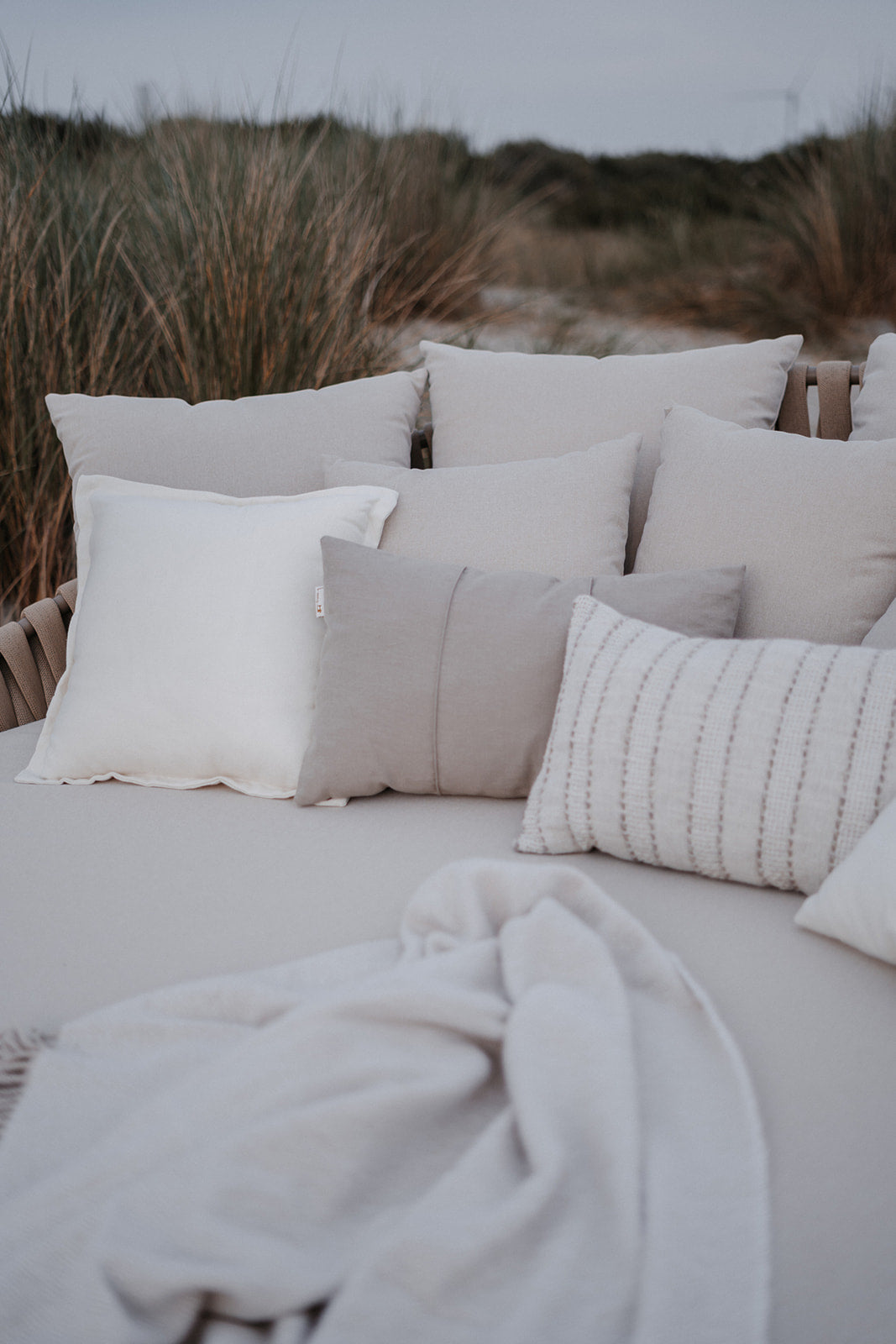DuneDAY loungebed beige - Ø200 cm